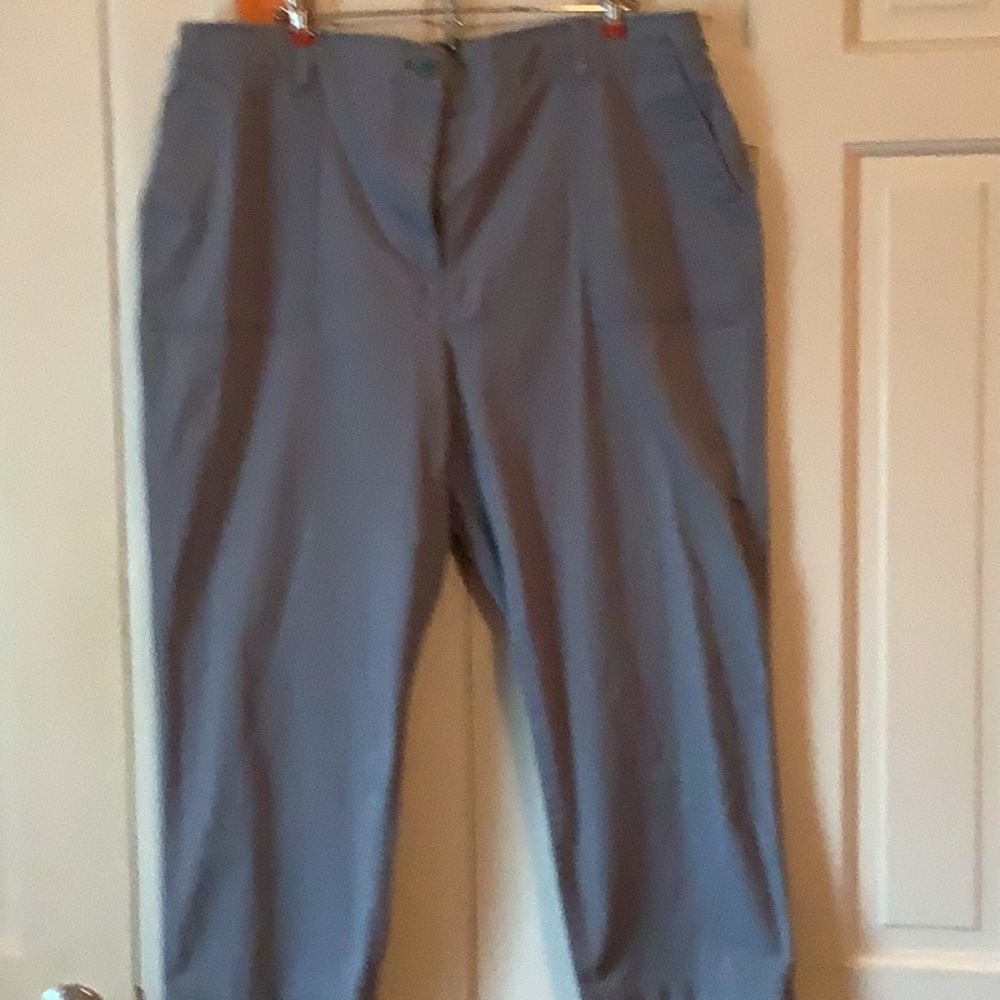 Slate blue crop pants